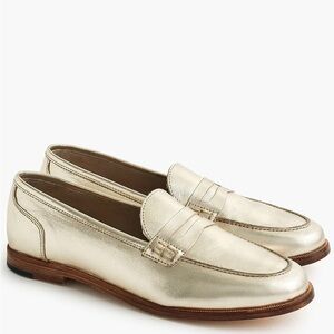 Ryan penny loafers in metallic leather